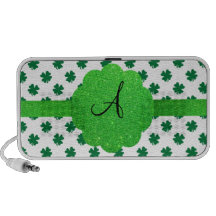 Green shamrocks monogram speaker system