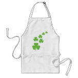 green shamrocks rain aprons