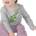 green shamrocks rain t-shirts