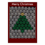 Green shotgun shell tree Christmas Card