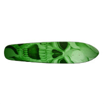 green SKULL 3 Custom Skate Board