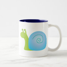 Green Snail Coffee Mug