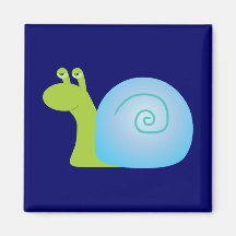Green Snail Refrigerator Magnet