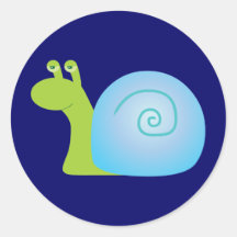 Green Snail Stickers