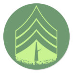 Green Soldier Sticker