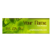 GREEN SPACE Skinny Profile Business Cards