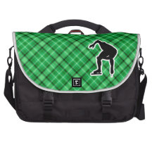 Green Speed Skater Laptop Messenger Bag