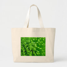 Green Spider Mums Canvas Bags