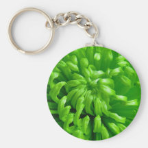 Green Spider Mums Key Chains