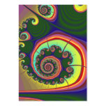 Green Spiral Jewel Fractal business cards