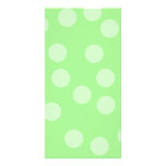 Green Spotty Pattern. Photo Card