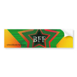 Green Star BFF bumper stickers