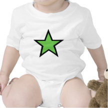 green star design! romper