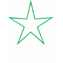 Green Star T Shirt