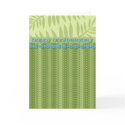 Green Stripes and Foliage Anniversary cards