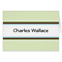 Green Stripes Card