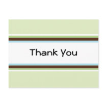 Green Stripes Postcard
