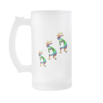 Green Swirl Kokopellis Mugs