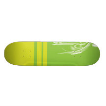 Green Swirl Skateboard Decks
