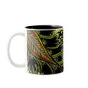 Green Tapestry mugs