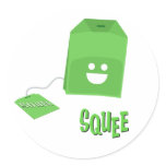 Green Tea Squee-Bag Sticker