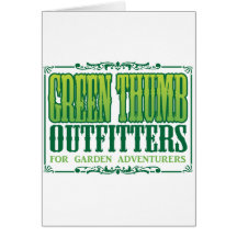 Green Thumb Outfitters Logo Greeting Card