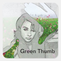 Green Thumb Sticker