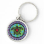 Green Tie Dye Turtle Key Chain keychains