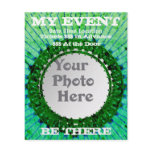 Green Tiedye Photo Event Flyers