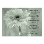 Green Tinted Daisy Bridal Shower Invitations