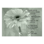 Green Tinted Daisy Rehearsal Dinner Invitation