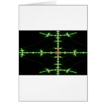 Green Toned Abstract Greeting Cards