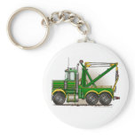 Green Tow Truck Wrecker Key Chains keychains