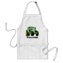 Green Tractor Apron