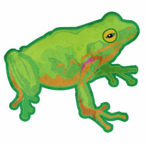 Green Tree Frog Photo Cut Outs