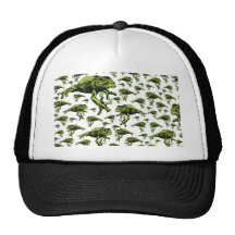 Green Tree Frogs Mesh Hats