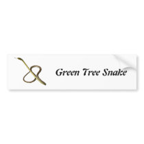 Green Tree Snake Bumper Sticker