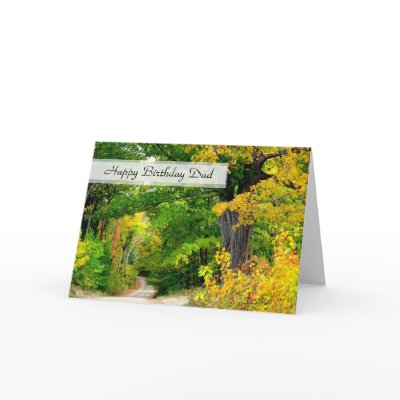 Green Trees, Christian Dad Greeting Card by dustytoes