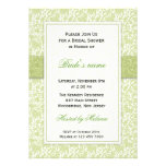 Green : : Trendy Wedding Bridal Shower Invitations