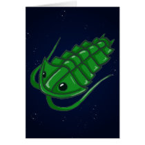 Green Trilobite Greeting Card
