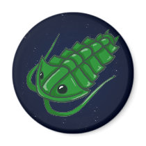 Green Trilobite Refrigerator Magnet