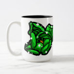 Green tulip mug