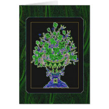 "GREEN VELVET" GREETING CARD