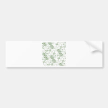 Green Vines Bumper Sticker