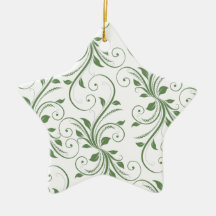 Green Vines Christmas Tree Ornament