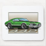 Green_W_70_442 Mouse Pad