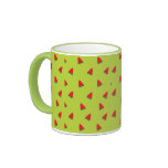 Green Watermelon Pattern Coffee Mug