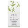 green Wedding program Personalised Rack Card