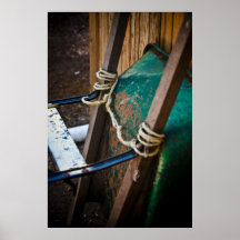 Green Wheelbarrow Posters