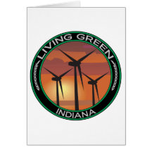 Green Wind Indiana Greeting Card